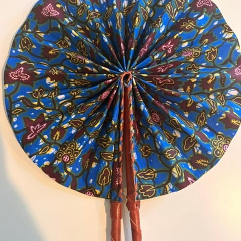 African Print Folding Fan