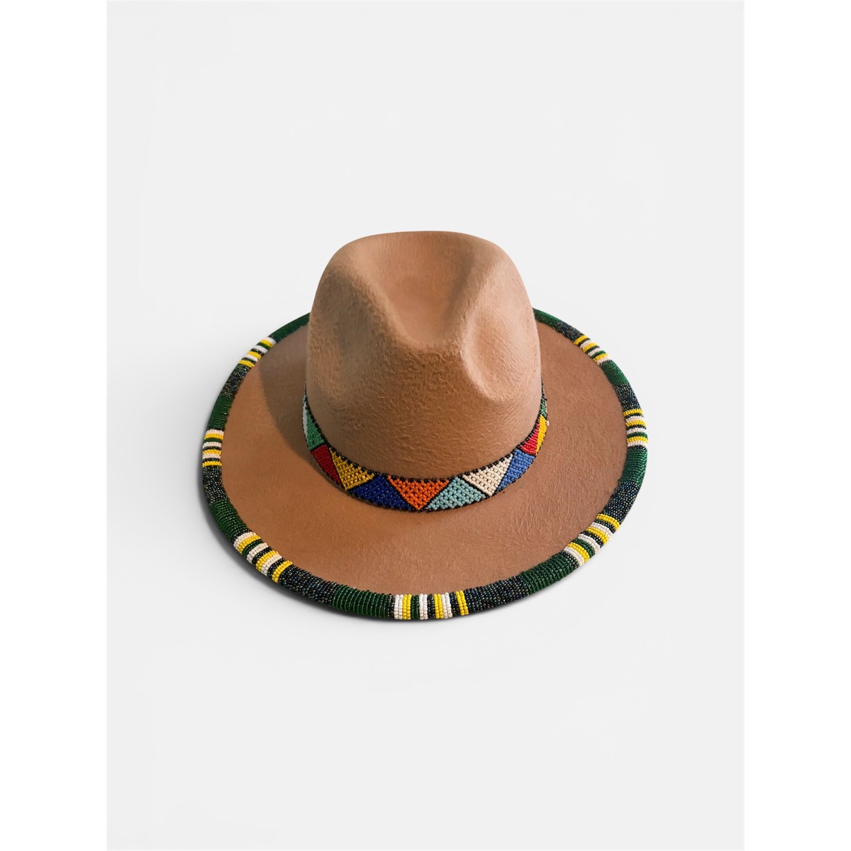 Custom Handmade Beaded Fedora Hat
