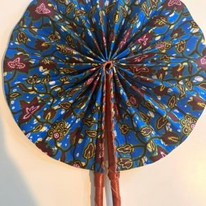African Print Folding Fan