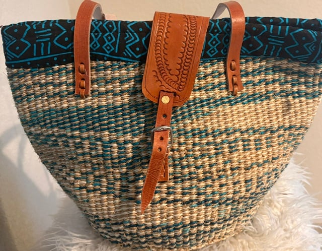 Hand Woven Sisal Tote Bag